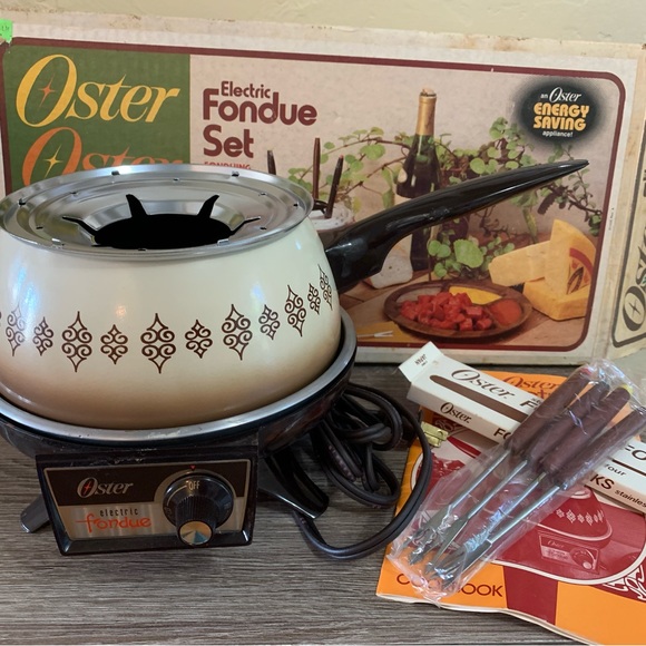 Oster Kitchen Vintage Oster Electric Fondue Pot Retro Yellow Poshmark